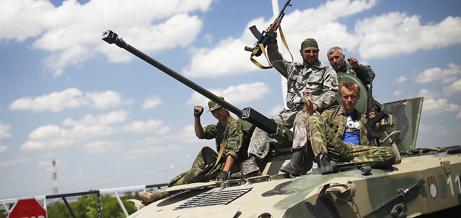 MOT EN SÄKER DÖD. De milismän som tidigare hade tjänstgjort i ukrainska armén och hade erfarenhet av pansarfordon fick bemanna dessa.
