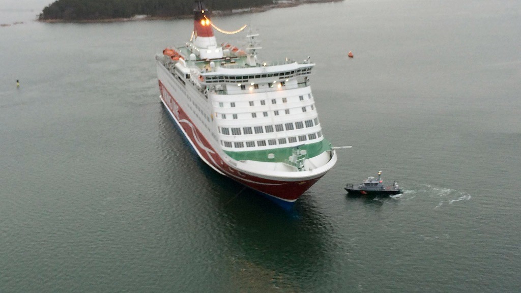 Gruppvåldtäkt på Viking Line Amorella. Foto: Finska kustbevakningen