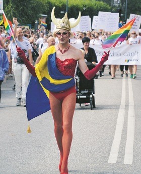 Årets pridefestival var enligt uppgifter något mindre obscen än tidigare års upplagor. Foto: Nya Tider