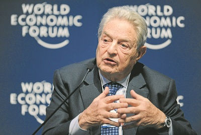 DAVOS/SWITZERLAND, 27JAN11 - George Soros, Chairman, Soros Fund Management, USA, is captured during the session 'Redesigning the International Monetary System: A Davos Debate' at the Annual Meeting 2011 of the World Economic Forum in Davos, Switzerland, January 27, 2011. Copyright by World Economic Forum swiss-image.ch/Photo by Michael Wuertenberg