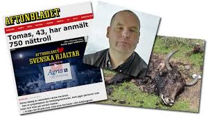 Så här såg det ut när Samhällsnytt skrev om djurplågaren Tomas Åberg. Skärmavbild: Samhällsnytt