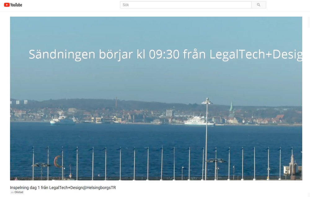Helsingborgs tingsrätt sände live. Stillbild: Youtube