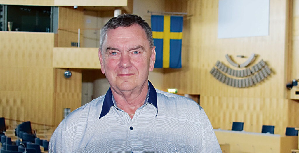 Roger Richtoff väljer att lämna Sverigedemokraterna men sitter kvar i riksdagen mandatperioden ut. Foto: Nya Tider