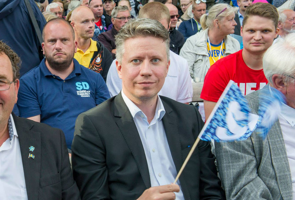 Entusiasmen falnar. David Lång, riksdagsledamot för Sverigedemokraterna, tvingades av partiledningen att rösta för Nato, trots att han alltid varit emot. Foto: Privat